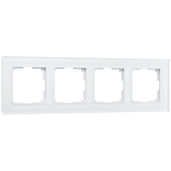 Favorit Рамка на 4 поста (белый матовый) Werkel