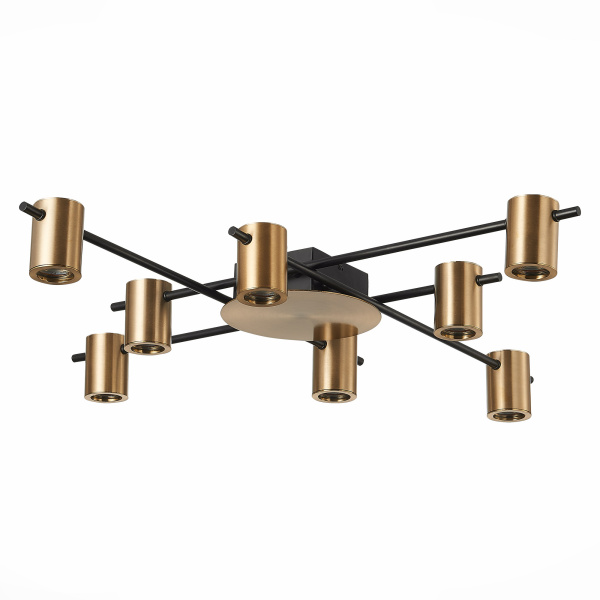 Светильник потолочный Черный/Латунь GU10 8*7Вт SL1207.402.08 ST LUCE