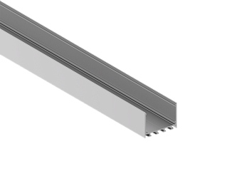 Donel Накладной алюминиевый профиль, 50х35х2000. Цвет: Анодированное серебро,Серия:DN8ALE