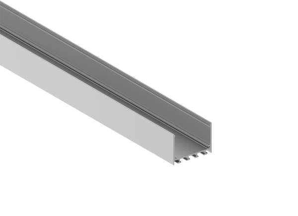 Donel Накладной алюминиевый профиль, 50х35х2000. Цвет: Анодированное серебро,Серия:DN8ALE
