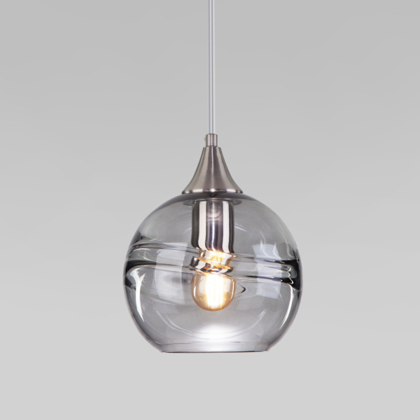 Подвесной светильник 1*E27 40Вт никель IP20 (50221/1 дымчатый) Eurosvet