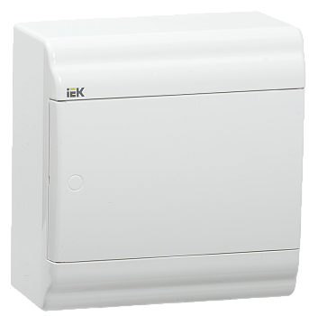 Корпус пластиковый ЩРН-П-6 модулей навесной белый/белая дверь IP41 PRIME IEK