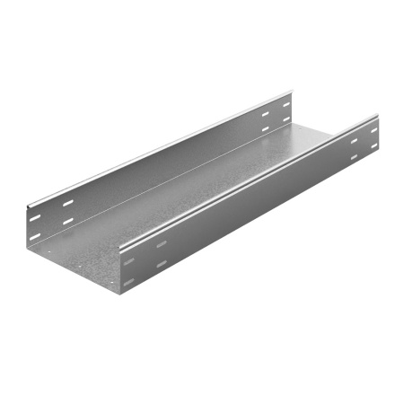 Универсальный лоток неперфорированный 400х100х3000, толщ. 1,2 мм, Сендзимир цинк Ostec