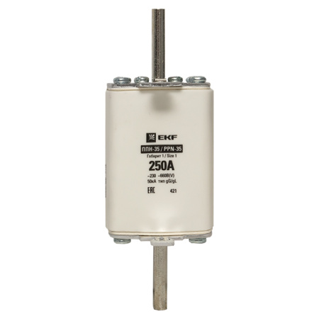 Плавкая вставка ППН-35 250/250А габарит 1 PROxima EKF