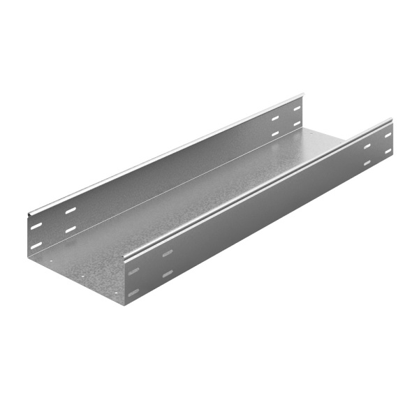 Универсальный лоток неперфорированный 400х100х3000, толщ. 1,2 мм, Сендзимир цинк Ostec