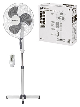 Вентилятор напол, ВП-03 "Тайфун" H 1,25 м, D40 см, 40 Вт, 230 В, пульт ДУ, таймер, серый TDM