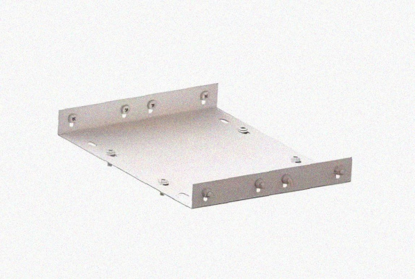 Соединитель лотковый замковый СЛЗ-80х80х1,0 УТ1,5, оцинкованный лист, S1,0