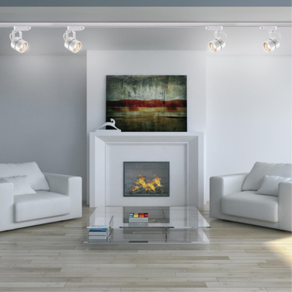 Св-к трековый однофазный IP20 GU10 50W 220V PIPE белый E NOVOTECH