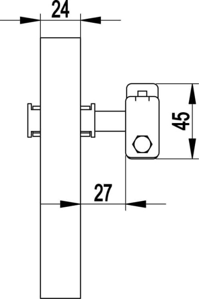 Хомут на металлические трубы, D80 мм, медь DKC