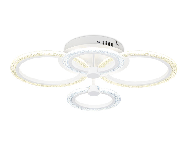 Потолочный светодиодный светильник с пультом FA4061/4 WH белый 4200K/3000+6400K/6400K+3000K 51W 530*480*125 (ПДУ ИК) Ambrella Light