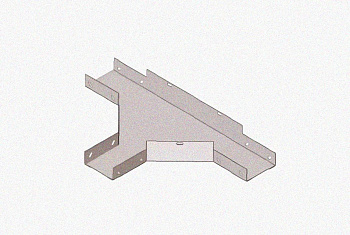 Лоток тройниковый глухой ОТГ 300х65 УХЛ1, оцинкованный лист S1,5