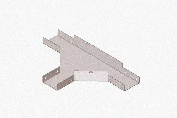 Лоток тройниковый глухой ОТГ 300х65 УХЛ1, оцинкованный лист S1,5