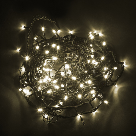 Св/д гирлянда Feron CL08 лин.60м + 3м 230V 2700К, эффектом стробов, зеленый шнур