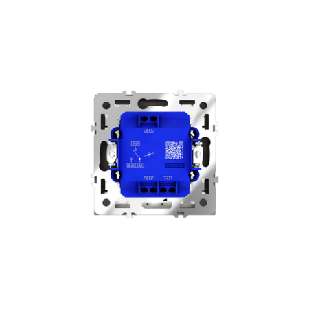 Проходной переключатель встраиваемый Voltum S70 одноклавишный с подсветкой 10А, (кашемир)