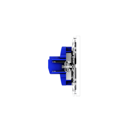 Розетка акустическая встраиваемая Voltum S70 4-местная, (белый глянцевый)