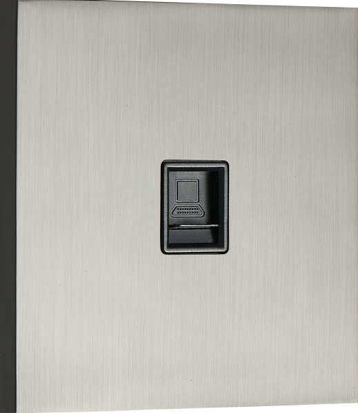 Donel N96 Компьютерная розетка RJ45 cat.6/ClassE, Вороненая сталь, серия DT