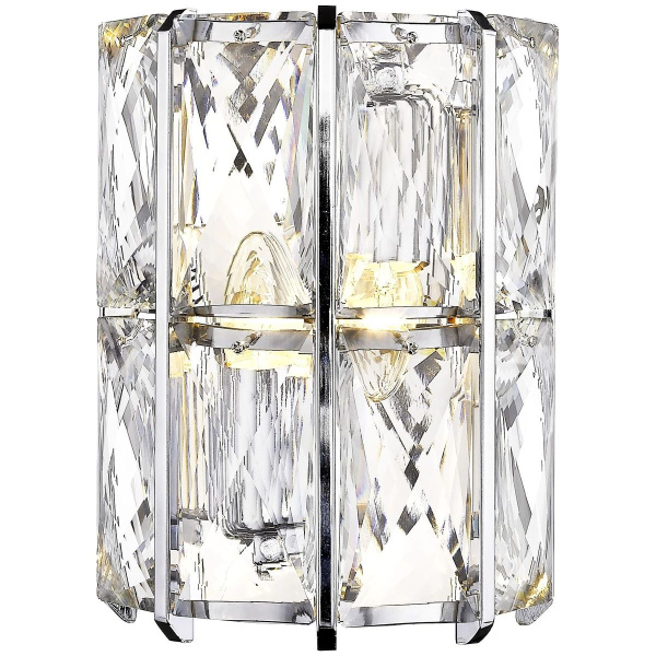 Бра Хром/Прозрачный E14 2*40Вт WE148.02.101 WERTMARK