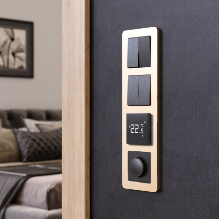 Platinum Рамка на 4 поста шампань Werkel