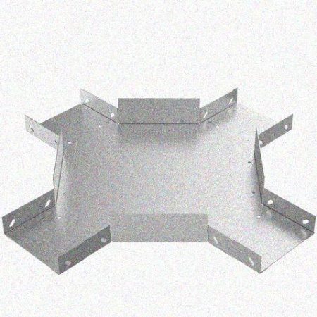 Лоток крестообразный замковый глухой КМЗГ 150х80 УТ1,5, оцинкованный лист, S0,8
