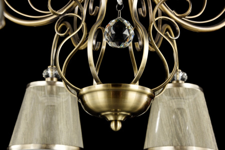 Потолочный светильник 8*E14 40Вт Бронза Антик IP20 Driana FR2405-PL-08-BZ Freya