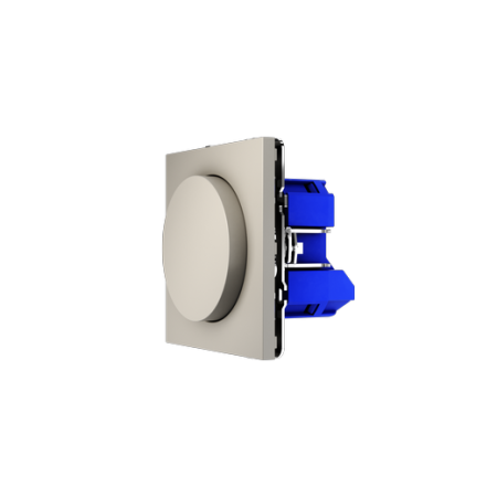 Светорегулятор встраиваемый Voltum S70 поворотно-нажимной 600 Вт, (кашемир)