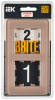 BRITE Рамка 2-мест. РУ-2-2-Бр стекло дым. RE IEK