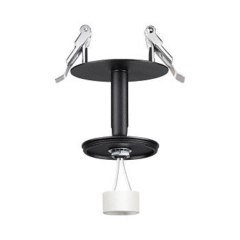 Встраив.св-к без плафона (плафоны арт.370694-370711) IP20 GU10 UNITE черный NOVOTECH