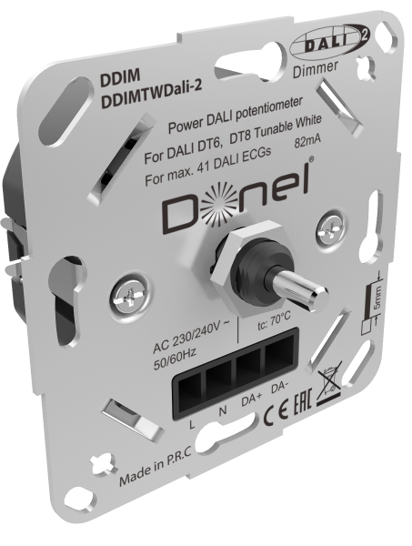 Donel серии DDIM Потенциометр Dali 10-16.5В DC, 82мА,с встроенным источником питания, роторный