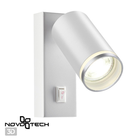 Св-к накл.настенный IP20 GU10 9W 220V ULAR белый NOVOTECH