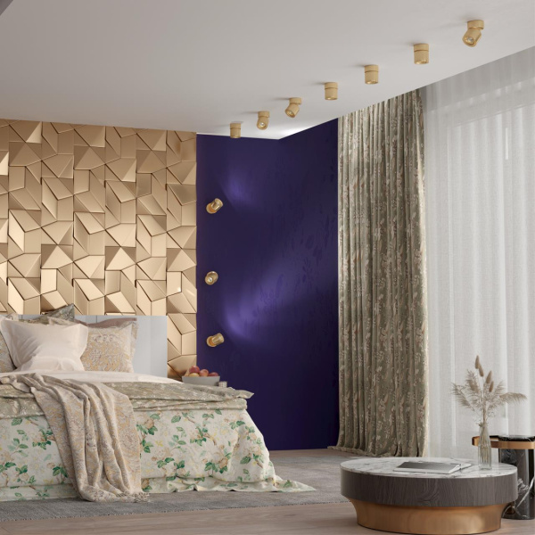 Св-к накл.св/д IP20 LED 10W 850Лм 4000K 220V GESSO матовое золото NOVOTECH