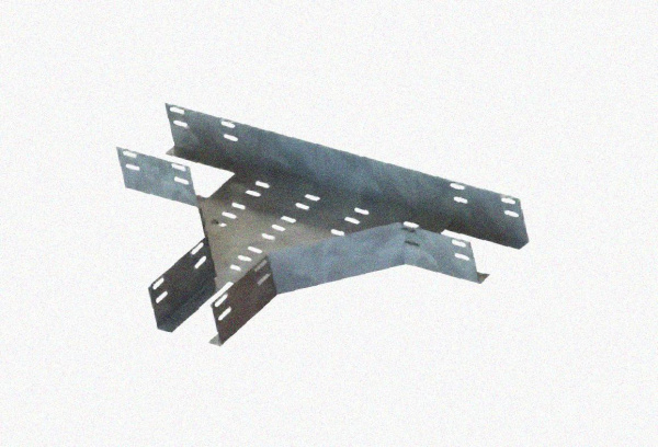 Лоток тройниковый перфорированный ОТ 250х80 УТ1,5, оцинкованный лист, S1,5