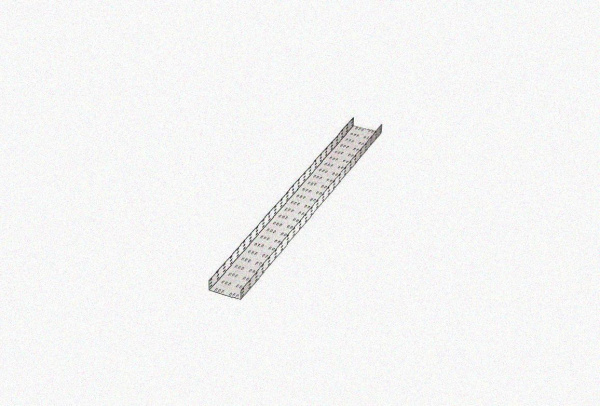 Лоток замковый перфорированный ЛМЗ 80х80х2000 УТ1,5, оцинкованный лист, S1,2