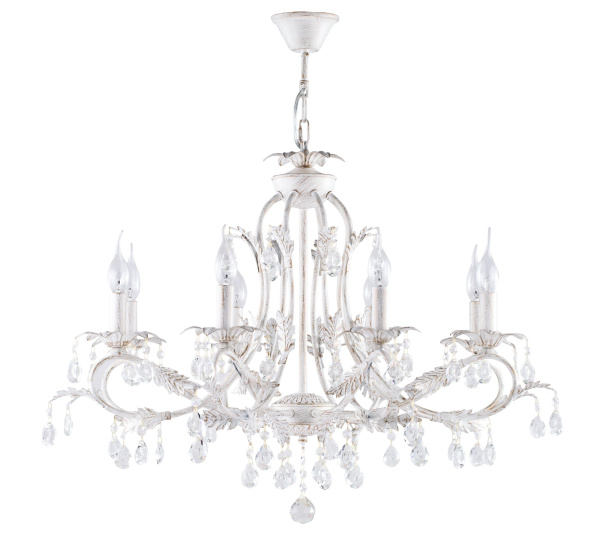 Люстра 8*E14 60Вт Белый с Золотом IP20 Dezi FR3040-PL-08-WG Freya