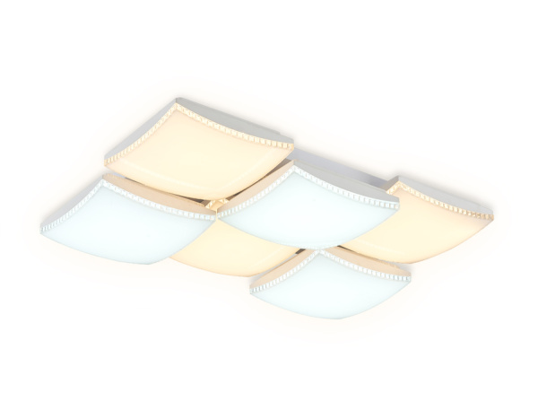 Потолочный светодиодный светильник с пультом FP2326 WH белый 216W 810*540*145 (ПДУ РАДИО 2.4) Ambrella Light