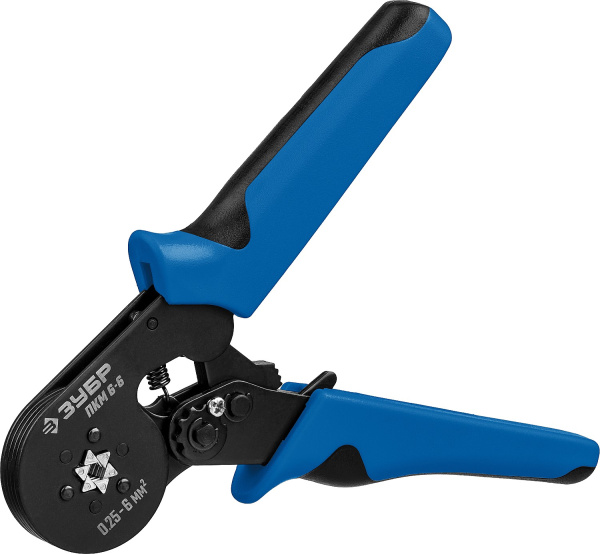 ПКМ-6-6 пресс-клещи для втулочных наконечников 0.25 - 6 мм.кв, Профессионал ЗУБР