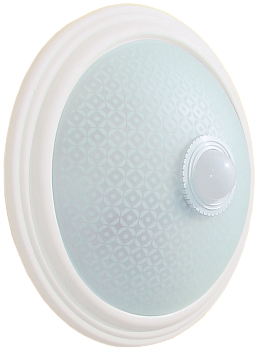 Светильник НПО3234Д 2х25 с датчиком движения белый IEK