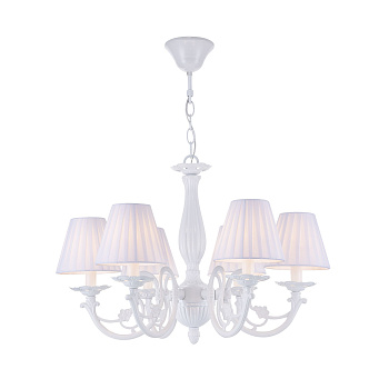 Люстра 6*E14 40Вт Белый IP20 Jasmine FR2686PL-06W Freya