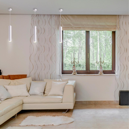 Накл.св-к,длина провода 1м IP20 GU10 50W 220V PIPE белый NOVOTECH