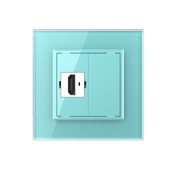 Розетка HDMI Зеленая Livolo