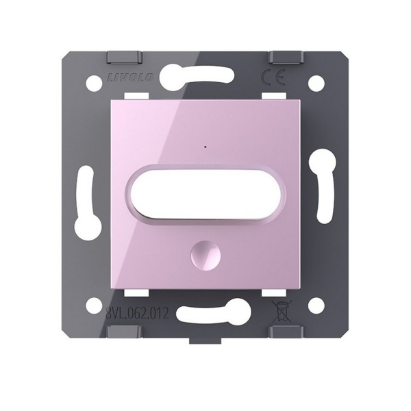 Датчик движения с сенсорным выключателем, цвет розовый (механизм) Livolo