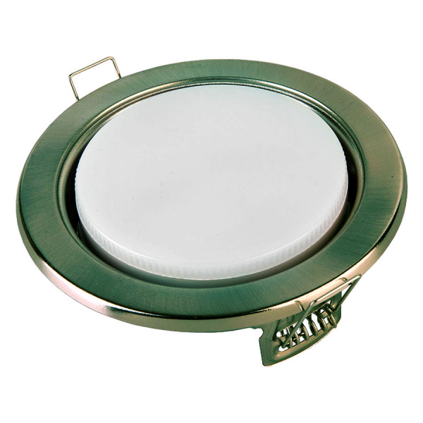 Светильник встраиваемый GCL-GX53-H38-GA античный зеленый General