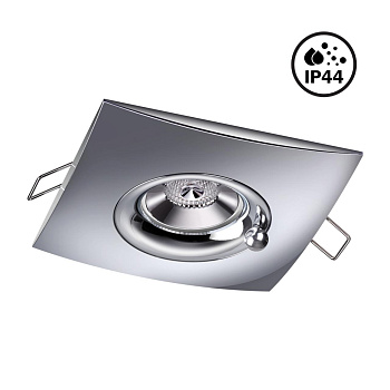 Св-к встр.влагозащ.IP44 GU10 50W 220V WATER хром B NOVOTECH