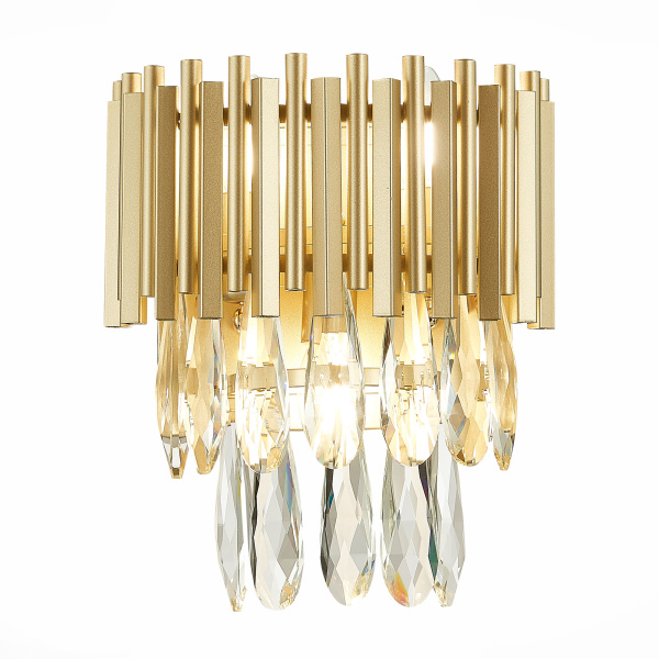 Бра шампань/шампань, прозрачный E14 2*40Вт SL1625.201.02 ST LUCE