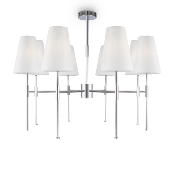 Люстра 8*E14 40Вт Хром IP20 Tida FR5196PL-08CH Freya