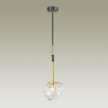 Подвес G9 1*40W STONO черный/золотой/прозрачный ODEON LIGHT