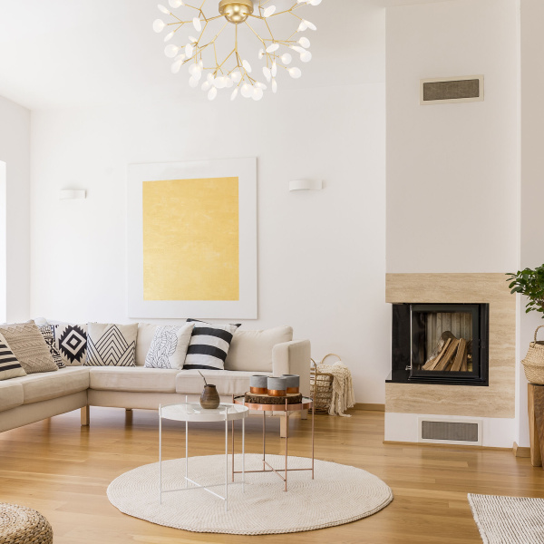 Умный потолочный светильник 45*G4 3Вт перламутровое золото IP20 Foglia (344 золото / белый) Bogate's