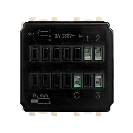 Механизм управления вентиляторами модульный, "Avanti", "Ванильная дымка", 2 модуля DKC