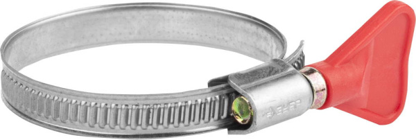 Хомуты Бабочка, нерж. сталь, накатная лента 9 мм, 40-60 мм, 2 шт, Профессионал ЗУБР