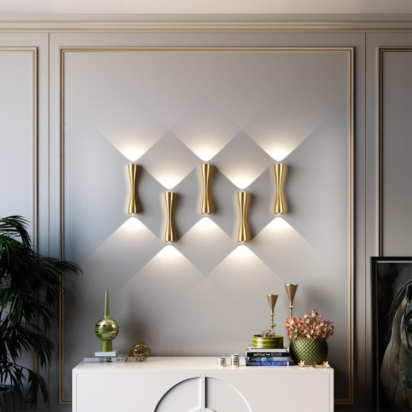 Настенный св-к IP20 LED 10W 536Лм 3000K ANIKA золотистый/металл ODEON LIGHT