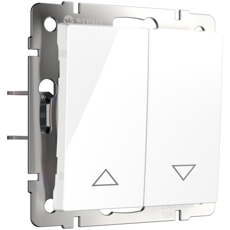 Встраиваемые механизмы выключатель жалюзи  СУ 2-кл. 10А Белый IP20 Werkel